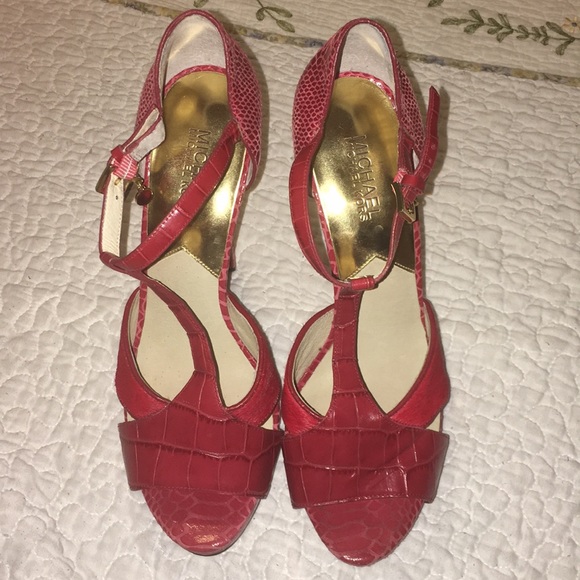 Michael Kors Shoes - Michael Kors beautiful red heels!! 👠